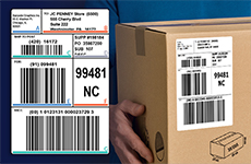 button to view gs1-128 shipping label information and order forms